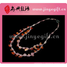 Rubis agate rubis fait main collier design